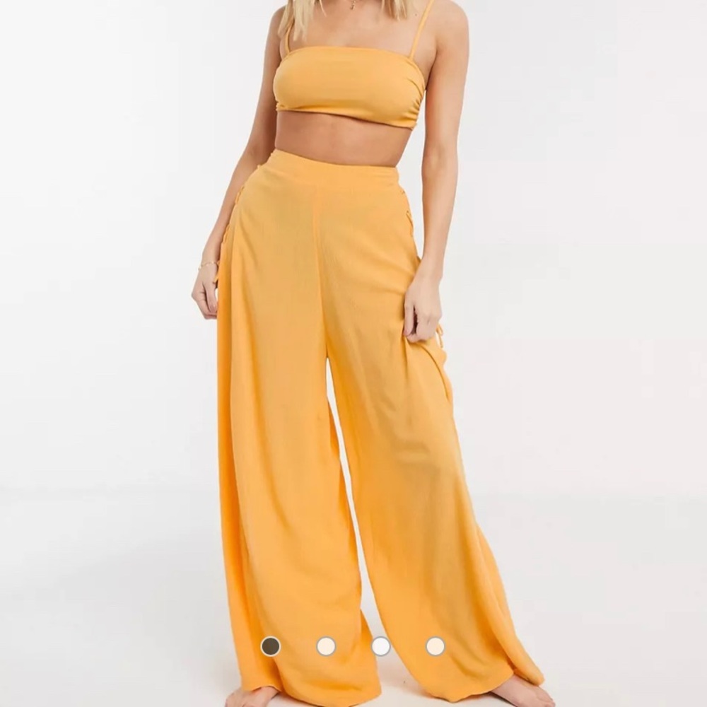 ASOS Tube Top and Wide Leg Beach Pant